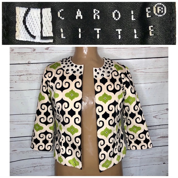 🌵Carol Little Retro 70’s Cropped Jacket W Gems - Picture 1 of 8